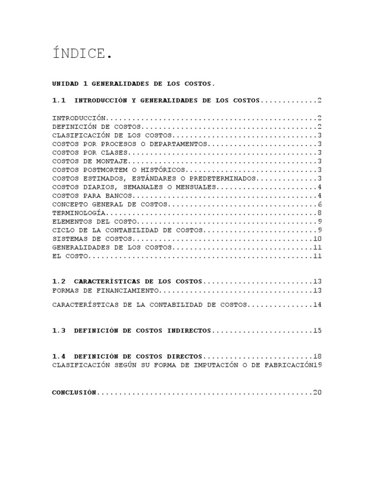 Generalidades de los Costos Empresariales | PDF | Costo | Contabilidad