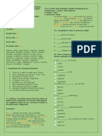 FICHE Verbes Reguliers PDF