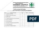 7 1 2 Ep 2 Hasil Evaluasi Terhadap Penyampaian Informasi Ditempat Pendaftaran