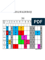 Jadual Shauqi 2018