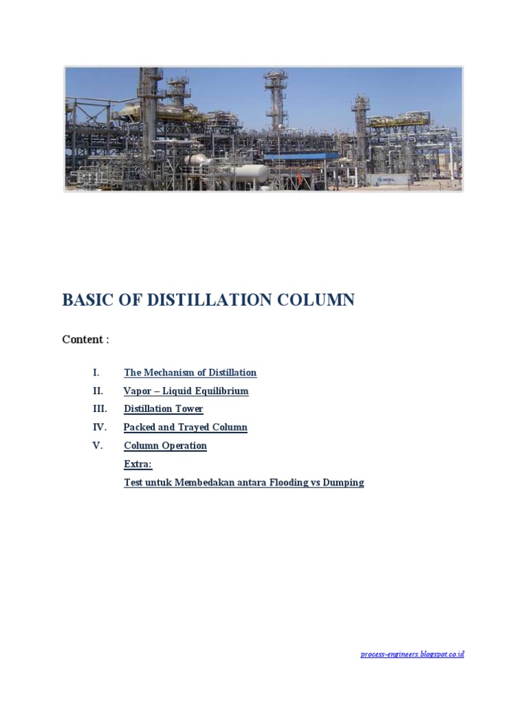 Prinsip Kerja Kolom Distilasi | PDF | Teknologi & Rekayasa