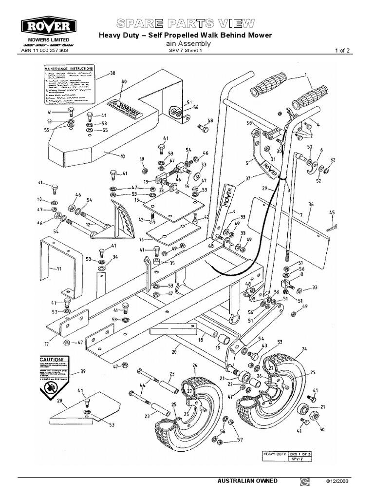 Rover Slasher 25 | PDF | Axle | Screw