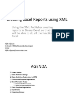 Creating Excel Report Using XML