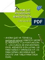 Escala de Ansiedad Manifiesta