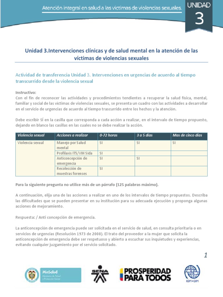Intervenciones en Violencias Sexuales | PDF | Reproducción humana ...