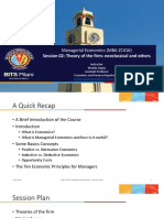 Session 02: Theory of The Firm: Neoclassical and Others: Managerial Economics (MBA ZC416)