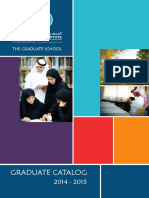 Graduate School Catalog 2014 2015