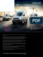 Mercedes Benz Sprinter Vans Brochure PDF