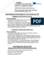 Criterii de Selectie Studiu Si Practica 2016-2017 PDF