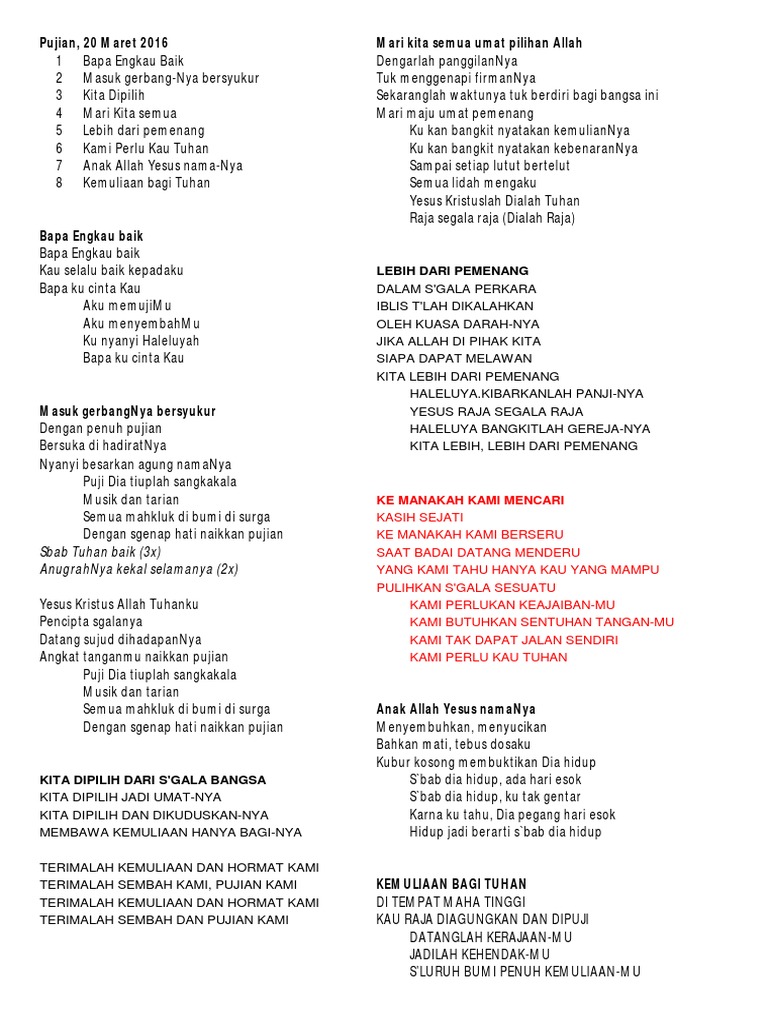 Lagu Pujian Pdf