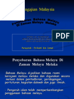 Penyebaran Bahasa Melayu Di Zaman Melayu Melaka