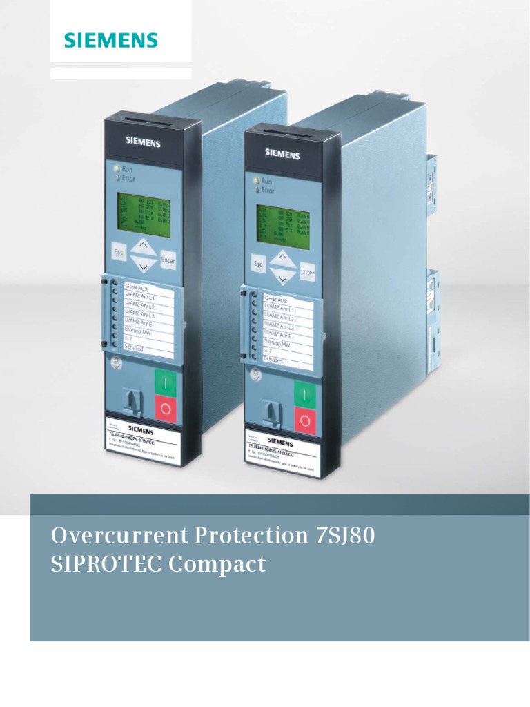 7SJ80 Catalogue | PDF | Electric Power System | Transformer
