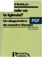 KEHL, Medard (1997), A Dónde Va La Iglesia. Un Diagnóstico de Nuestro Tiempo. Santander, Editorial Sal Terrae PDF