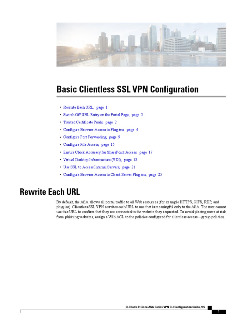 Clientless SSL VPN Setup Guide | PDF | Public Key Certificate | Remote  Desktop Services