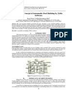 Modelling Concept of Sustainable Steel Building by Tekla Software