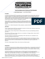 Una Comprensión Ecológica de La Violencia Filio-Parental