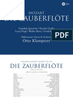 Booklet Otto Klemperer Mozart Die Zauberflöte