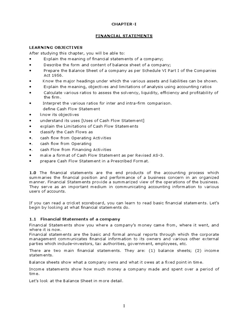 Understanding Financial Statements | PDF | Balance Sheet | Equity (Finance)