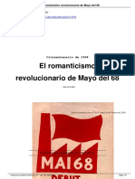 El Romanticismo Revolucionario de Mayo Del 68. Michel Löwy