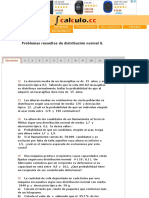 Ejercicios y Problemas de Distribución Normal. Ejercicios y Problemas de Distribución Normal Estánda