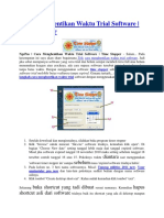 Cara Menghentikan Waktu Trial Software