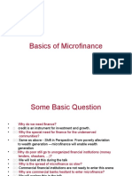 Basics of Micro Finance