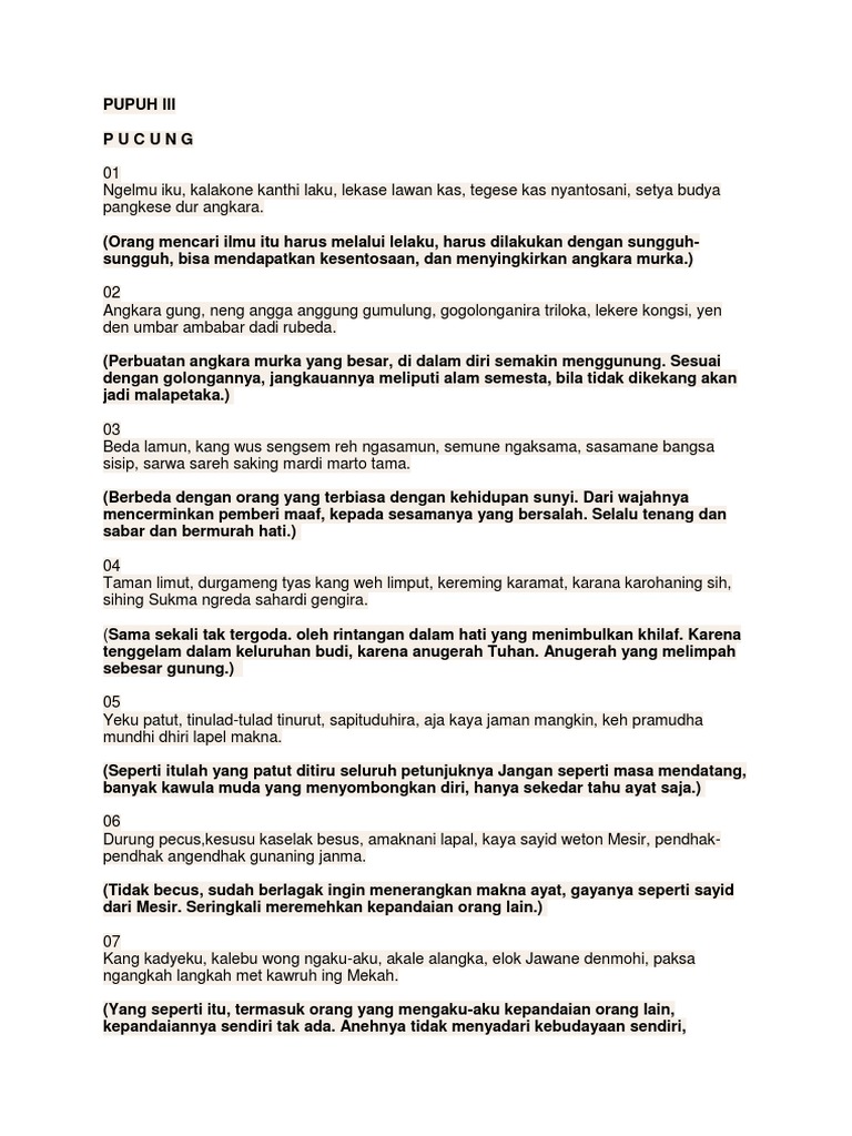 Pupuh Iii B Jawa Pdf