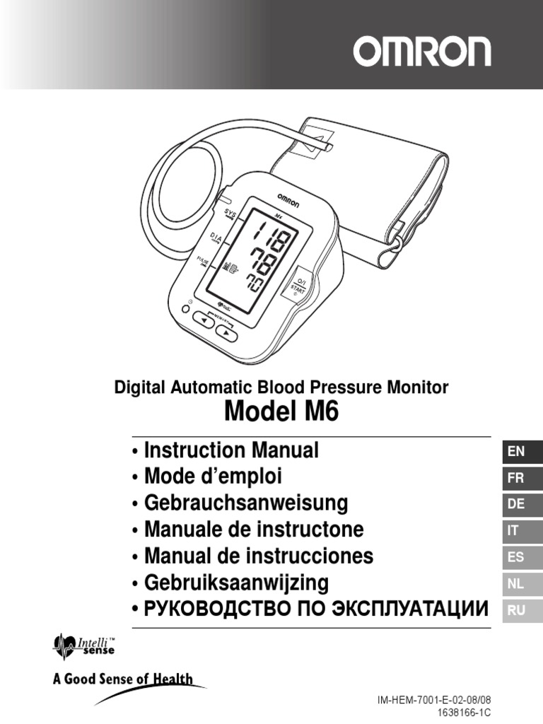 verbanning alarm Verwaarlozing Omron M6 | PDF | Blood Pressure | Waste Management