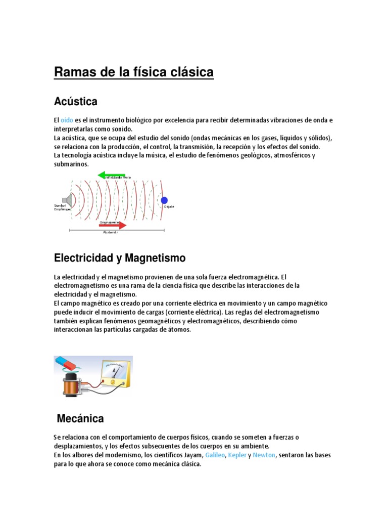 Las Ramas de La Física Física y matemáticas Física