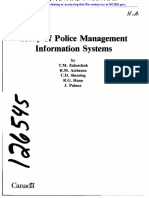 Study of Police Management Information Systems: Canada