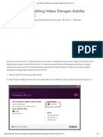 Cara Memulai Editing Video Dengan Adobe Premiere Pro CC