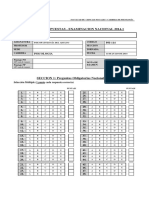 Hoja Respuesta de Examinación Nacional Psi-114 Psicopatologia Del Adulto (2014-1)