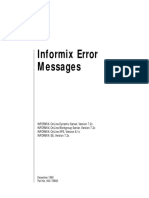 Informix ErrorMessages PDF