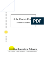 Solar Electric Fence Technical Manual Sib
