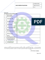FRM-003 Formulir Data Peserta Pelatihan Rev2
