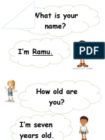 What Is Your Name? I'm Ramu