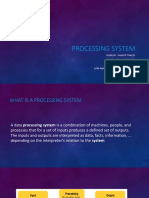 Processing System: Done By: Shanté Tracey Kaylea-Ashley Mckenzie Donique Braham Lori-Ann Haase and Tsehai Nairne