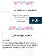 Bab 9 Pelaporan Data Pentaksiran