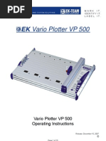 Manual Plotter VP 500