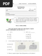 Matematica Teste Diagnostico 5 Ano