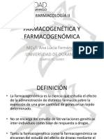 Farmacogenética y Farmacogenómica