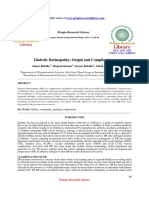 Diabetic Retinopathy Origin and Complications