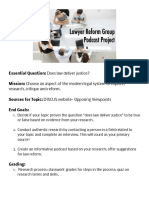 Lawyer Reform Group Project Overview