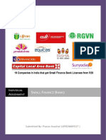 Indivisual Assignment - Small Finance Banks