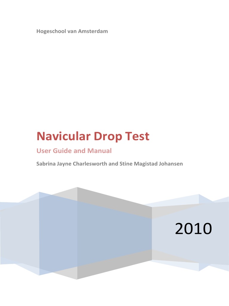 Navicular Drop Test User Guide | PDF | Foot | Ankle