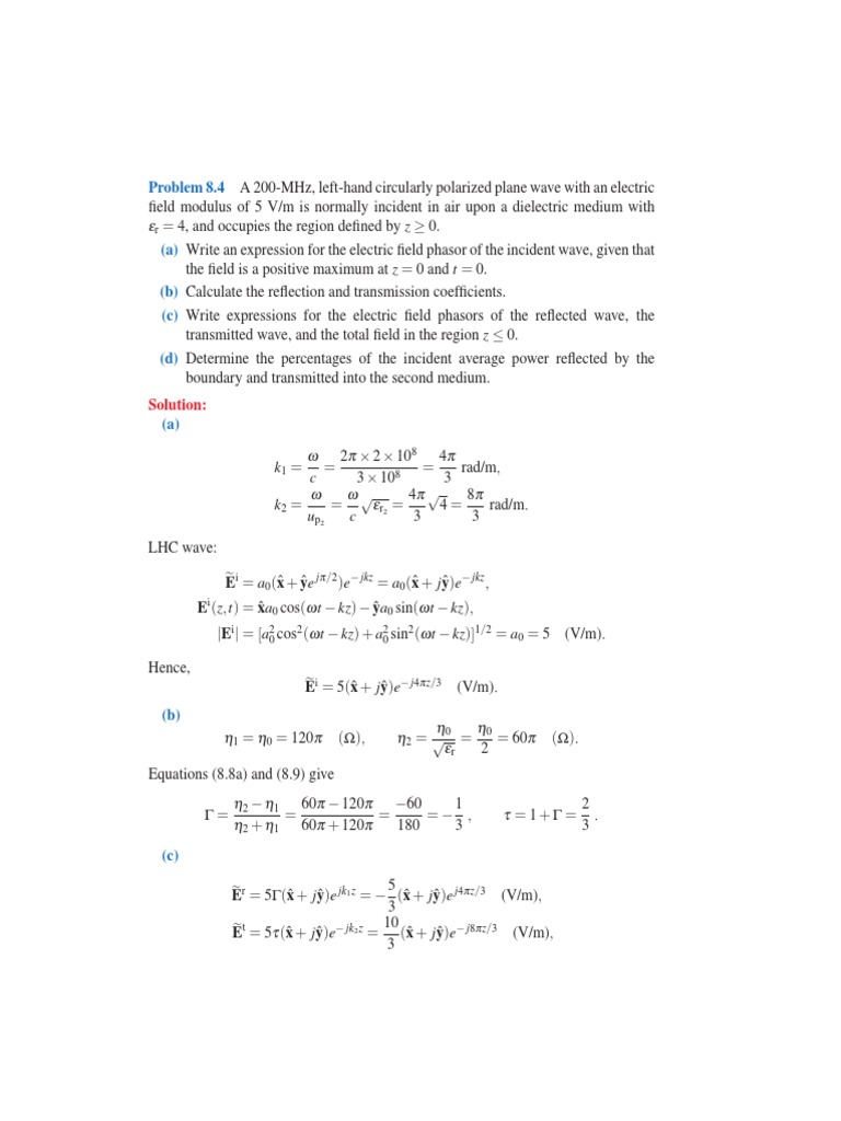 Electric Field Analysis of LHC Wave | PDF | Waves | Physical Quantities