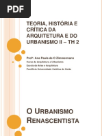 Aula 11 - Cidades Renascentistas e Barrocas