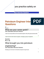 Petroleum Engineer Interview Questions: How Do You Practice Safety On The Job?