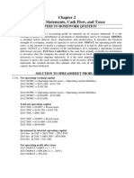 Financial Statements, Cash Flow, and Taxes Answers