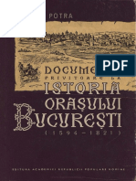 Documente Privitoare La Istoria Orasului Bucuresti (1594-1821)